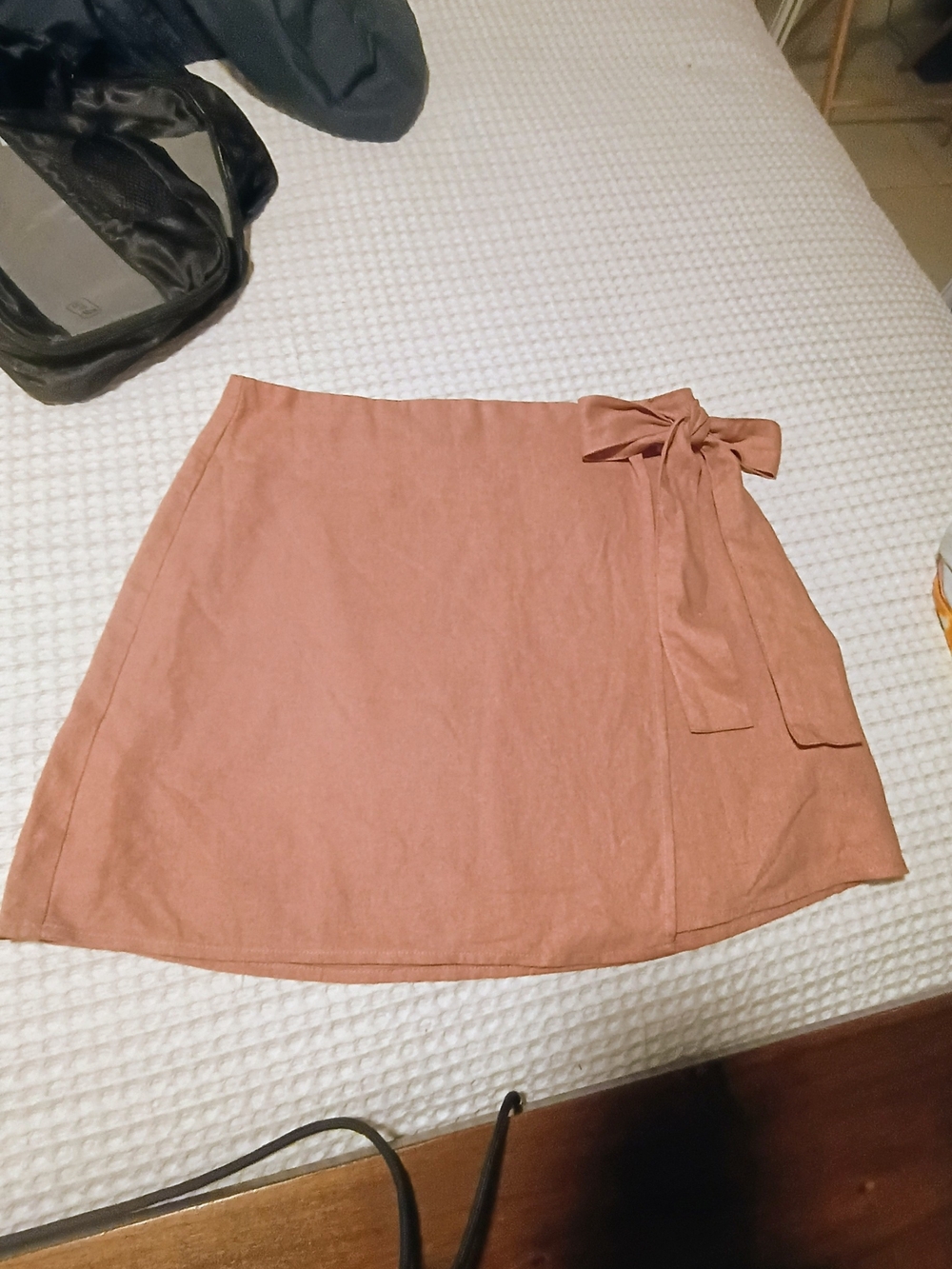 Forever 21 Dusty Rose Tie-Waist Mini Skirt